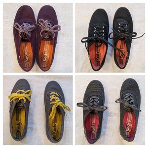 LOT of 4 women's keds champion sneakers